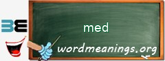 WordMeaning blackboard for med